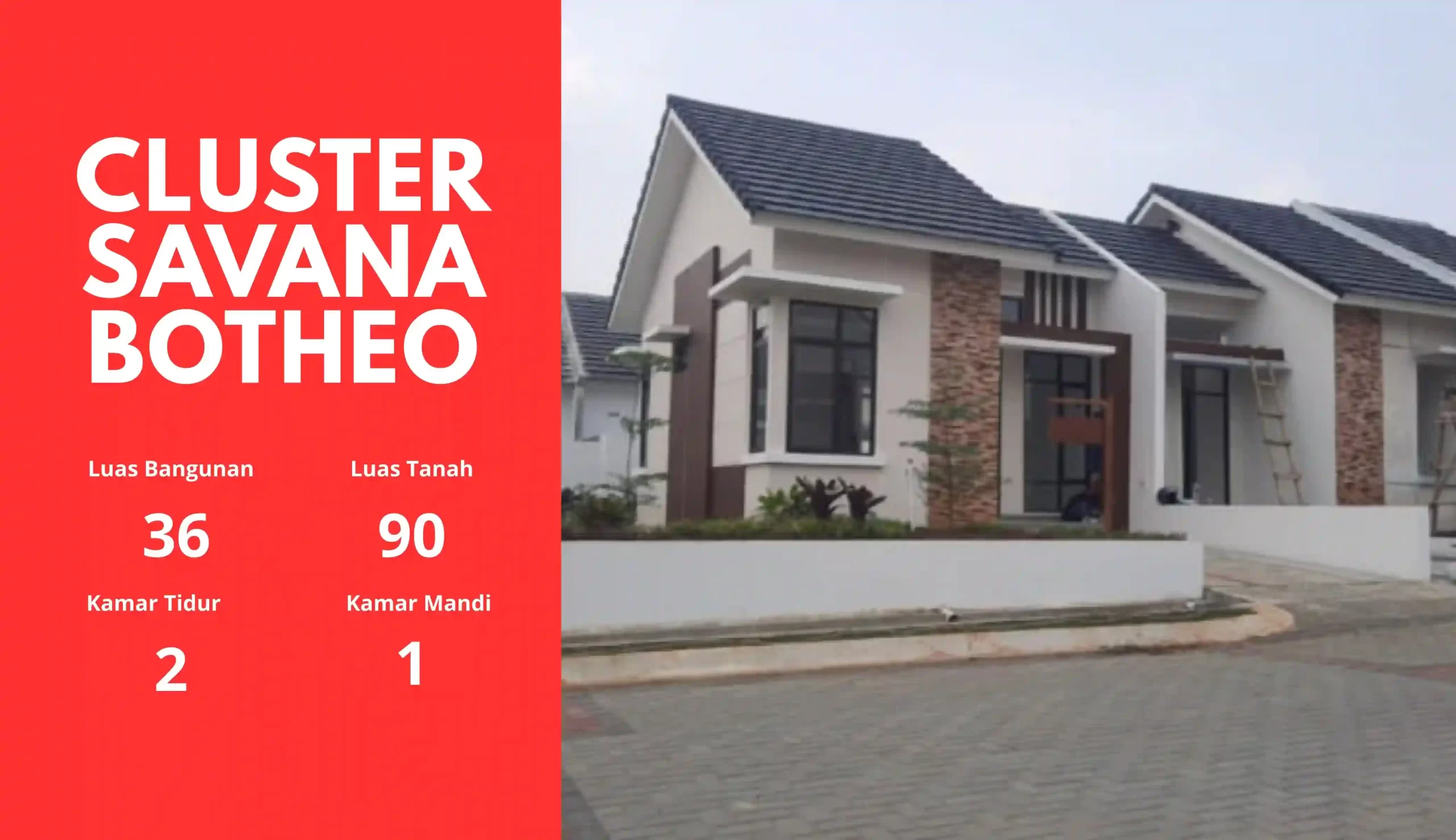 Cluster Savana Botheo Tipe Guava Bukit Cimanggu City
